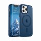 thumbnail image 1 of Chenchen Magnetic for iPhone 13 Pro Case with Screen Protector (Compatible with MagSafe) (Military Grade Drop Protection) Translucent Matte Shockproof with Anti-Fingerprint Phone Case,Deep Blue, 1 of 1