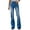 Blue, variant on Vedolay Women Trendy Pants Women's High Waisted Wide Leg Jeans Regular Fit Button Up Denim Pants,Blue S