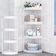 thumbnail image 1 of Estante de almacenamiento esquinero para baño con altura ajustable | Organizador de trípode de plástico y acero inoxidable | Ruedas extraíbles y orificios de drenaje | Estante de pie de 82,7, 1 of 5