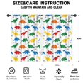 thumbnail image 2 of Blackout Kids Curtains,White Colorful Dinosaurs Paw Prints Pattern Childrens Insulated Curtains Set Of 2,Bedroom Essentials,Toddler Room Decor 42"x63", 2 of 5