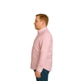 thumbnail image 3 of Big Kong Camisa Tallas Grandes Hombre Rosa Lisa Oversize Manga Larga, 3 of 5