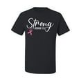 thumbnail image 2 of Wild Bobby Strong Joshua 1:9 Breast Cancer Breast Cancer Awareness Men Tee, Black, Small, 2 of 6