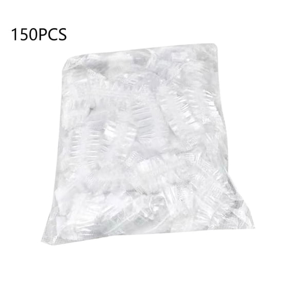 Disposable Shower Caps, 150Pcs Clear Hair Caps, Thickening Elastic Bath Caps Waterproof, Multi-Purpose Large 20.8" Size for Women Men Home Hotel Hair Salon Spa Travel