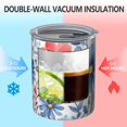 thumbnail image 2 of 12oz Coffee Tumblers Pioneer Flower Stainless Steel Vacuum Insulated Travel Tumbler Coffee Cups Mug with Lid and Straw with Cleaning Brush for Cold & Hot Drinks, 2 of 5