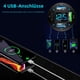thumbnail image 5 of Cargador de coche USB C de 4 puertos, adaptador para encendedor de cigarrillos, QC3.0, PD 20 W, color negro, 5 of 6