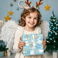 thumbnail image 6 of Blue Christmas Wrapping Paper Roll Religious Holiday Gift Wrap Craft Art Paper for Party DIY Wrapping Supplies, 58x23in, 1 Roll, 6 of 6
