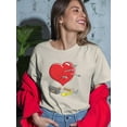 thumbnail image 2 of Diy Reapired Heart T-Shirt Women -Engin Selcuk Designs, Female 4X-Large, 2 of 4