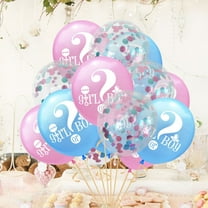 MUSEYA 15pcs Cute Balloons Latex Balloons Party Decoration Mixed Color Sequins for Gender Reveal Party