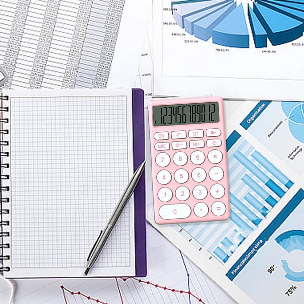 Xihbxyly Calculadora Estilo Macarrón (Ofertas Del Día): Portátil, Diseño Atractivo para Estudiantes y Oficina, Pantalla Lcd de 8 Dígitos, Base Antideslizante, Ligera (137 X 85 X 24 Mm), Incluye 1 Pil