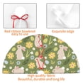thumbnail image 4 of Rateoe Happy Easter Print Christmas Tree Skirt 30" for Xmas Holiday New Year Party Circle Tree Mat Ornaments Decoration, 4 of 7