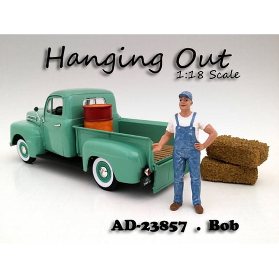 Hanging Out Bob Figure, Blue - American Diorama Figurine 23857 - 1/18 scale