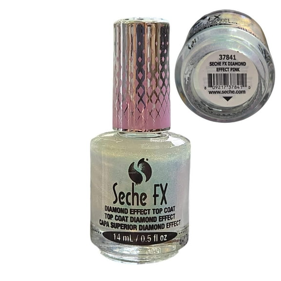 Seche FX Diamond Effect Top Coat Pink 0.5 oz #37841