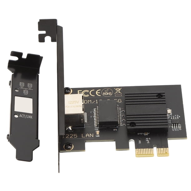 2.5G Gigabit Internet Card, Black PCIE Interface PCIe Internet Adapter ...