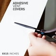 thumbnail image 3 of Vent Cover Adhesive- Register Cover for Air Vents. an AC Vent Deflector That's Peel n Stick - Pure White Sheet - 8 inch X 15 Inch (3 Pack), 3 of 5