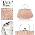 thumbnail image 4 of Evening Clutch Bag for Women Vintage Beaded Sequin Handbag Bridal Wedding Purse, 4 of 5