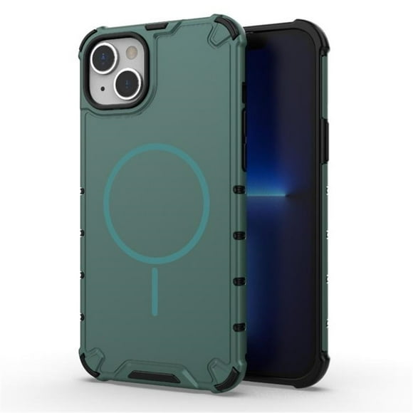 Case For iPhone 15 [Compatible con la Funda Del Teléfono de Color Sólido con Protección Anticaída de Airbag de Grado Militar MagSafe], Verde, For iPhone 15