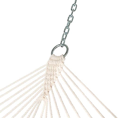 Castaway Living Large Gray and White Chevron Quilted Hammock w/ Patented KD Space Saving Stand & Detachable Pillow