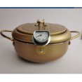 thumbnail image 2 of Batería de Cocina Olla Freidora Olla De Tempura De Acero Inoxidable Con Termómetro (24cm Champán) Likrtyny Libre de BPA, 2 of 9