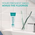 thumbnail image 3 of Native Toothpaste, Peppermint Flavor Fluoride Free Toothpaste, 4.1 oz, for Adults & Kids 2+, 3 of 12