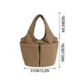 thumbnail image 3 of Women's Nylon Mommy Shoulder Bag Multi Pocket Handheld Armpit Bag Large Capacity Tote Bag Durable Design, Baby Storage Quick Access Bag for Strolling Baby Care Commute Shopping Moms, 3 of 5