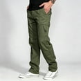 thumbnail image 2 of Men Breathable Utility Cargo Pants Rugged Light Multi Storage Tapered Outdoor Work Pants S-XL, 2 of 10