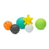 Infantino Textured Multi Ball Set, 6-12 Months, Soft Plastic, Multi-Color, 6-Piece