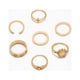 thumbnail image 4 of Anillos para mujer, regalos para mujer, 7 piezas, conjunto abierto geométrico bohemio, joyería personalizada, diseño de hip hop, anillo popular., 4 of 5