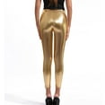 thumbnail image 3 of Women Stretchy Leather Leggings Polyester High Waisted Sexy, 3 of 3