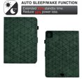 thumbnail image 5 of Embossed Folio Flip Smart Case Cover for iPad Pro 11 2022/2021/2020/2018/Air 4/Air 5, Premium PU Leather Kickstand Card Slots Magnetic Auto Sleep / Wake with Pen Slot Case, Green, 5 of 5