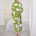 thumbnail image 6 of Goofa Lovely Chickens Printed Women’s 2 Piece Pajama Set Super,Pajamas Women's Long Sleeve Sleepwear Soft Button Down Loungewear Pjs Lounge Set Nightwear-Medium, 6 of 9