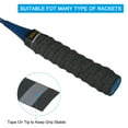 thumbnail image 4 of Tennis Badminton Racket Overgrip Anti Skid Sweatband Racquet Grip with Raised Ridges, Black 5 Pack, 4 of 6