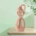 thumbnail image 1 of Abstract Couple Figurine Lover Embrace Sculpture Woodcarving Character Art Crafts Wooden For Dining Room ,Bookshelf Decor Valentine Gift Rosa Soledad Figura de pareja, 1 of 10