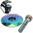 thumbnail image 3 of Headset Top  Titanizing Cover Bike Headset Top  Easy To Install And Remove For  Bike Use Colorful, 3 of 8