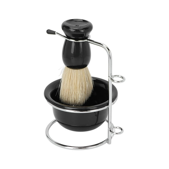 Ensemble de Brosses de Rasage, 3 Pcs Brosse de Rasage Manuelle Professionnelle pour Hommes Ensemble de Brosses de Rasage Brosse à Barbe Performance Haut de Gamme