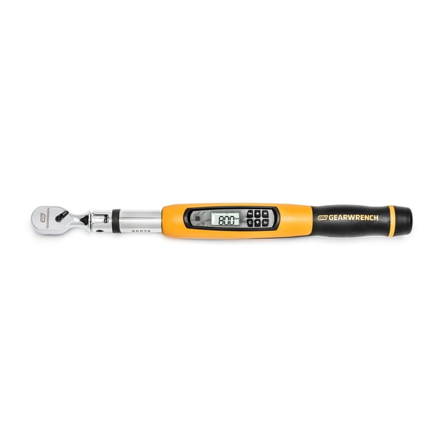 Llave dinamométrica GEARWRENCH 3/8, cabezal flexible, electrónica, 10-100 pies/libras