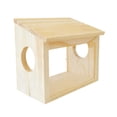 thumbnail image 1 of Casa para hámster, área de juego de exploración, caja de excavación única y divertida para hámsteres, casa de madera para ratas, ratones y lemmings., 1 of 9
