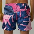 thumbnail image 6 of UVEASISHA Men Swimming Trunks Vacation,Mens Shorts Beach Trunks Elastic Waist Drawstring Shorts Casual Hawaiian Swim Shorts with Pockets, 6 of 6