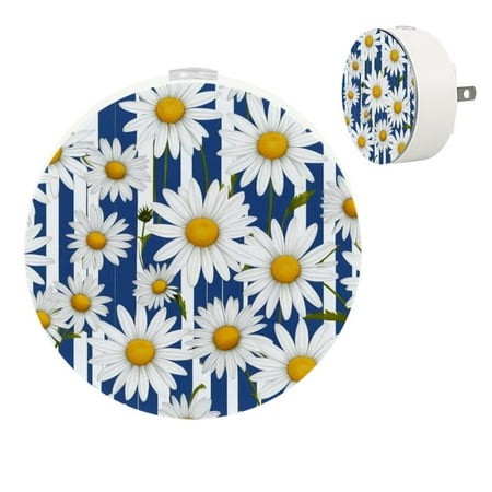 

YZUOUZY Bedside Lamps LED Lamp Small Bedside Lamps Set of 2 Daisy Chamomile Spring Summer Flowers