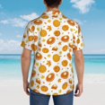 thumbnail image 6 of Haiem Pumpkin Maple Leaves Printed Hawaiian Shirt for Men - Men’s Casual Beach Summer Shirts - Stretch Fabric with Modern Fit-3X-Large, 6 of 9