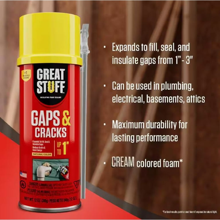 GREAT STUFF 12 oz. Gaps and Cracks Insulating Spray Foam Sealant