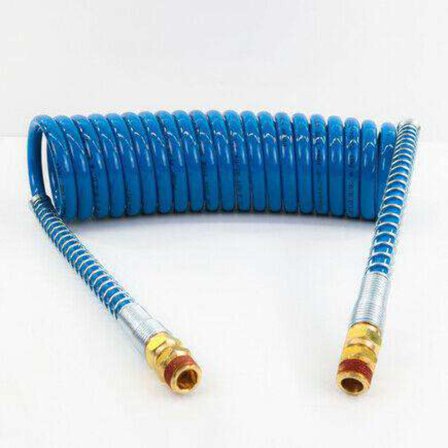 15 ft Air Coil Hose Blue w/ 12 inch Leads | 11015B