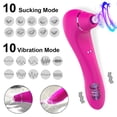 thumbnail image 2 of XBONP 2 in 1 G Spot Vibrator Sex Toys with 10 Sucking & 10 Vibrator Modes Couples Toys for Adults Red, 2 of 5