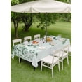 thumbnail image 4 of Outdoor Tablecloth with Umbrella Hole for Patio/Picnic/Party/Camping, Sage Green Eucalyptus Leaf Waterproof Table Cloth Rectangle Table Cover Washable, Spring Leaves Botanical (60"x 120"), 4 of 8
