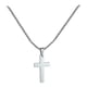 thumbnail image 1 of Collar con cadena colgante de acero inoxidable para hombre y mujer, joya de regalo, no se decolora, colgante liso, collar de acero inoxidable y titanio, 1 of 8