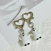 RYUJNDK Elegant Charm 3D Penguins Keychain Sturdy Resin Fashion Accessory for Couples and Lovers Gifts Ideas