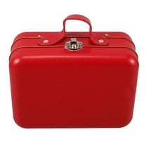 HEANUJJ Red Mini Tinplate Storage Boxes Set for Travel, Outdoor Activities, Decorative and Portable Small Containers