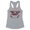 Heather Grey, variant on Cereal Killer Tank Top Fitted Racerback Women's Large White