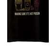 thumbnail image 3 of Men's Casual Dad Tax Graphic T-Shirt - Short Sleeve, Cotton Blend, Round Neck, Black with Colorful Drink & Letter Print, Perfect for Spring/Summer Outings, Fathers Day Tshirt, Casual Sporty Tee, 3 of 6
