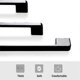 thumbnail image 2 of 10pcs Black Handles For Furniture Cabinet Knobs And Handles Kitchen Handles Drawer Knobs Cabinet Pu, 2 of 5