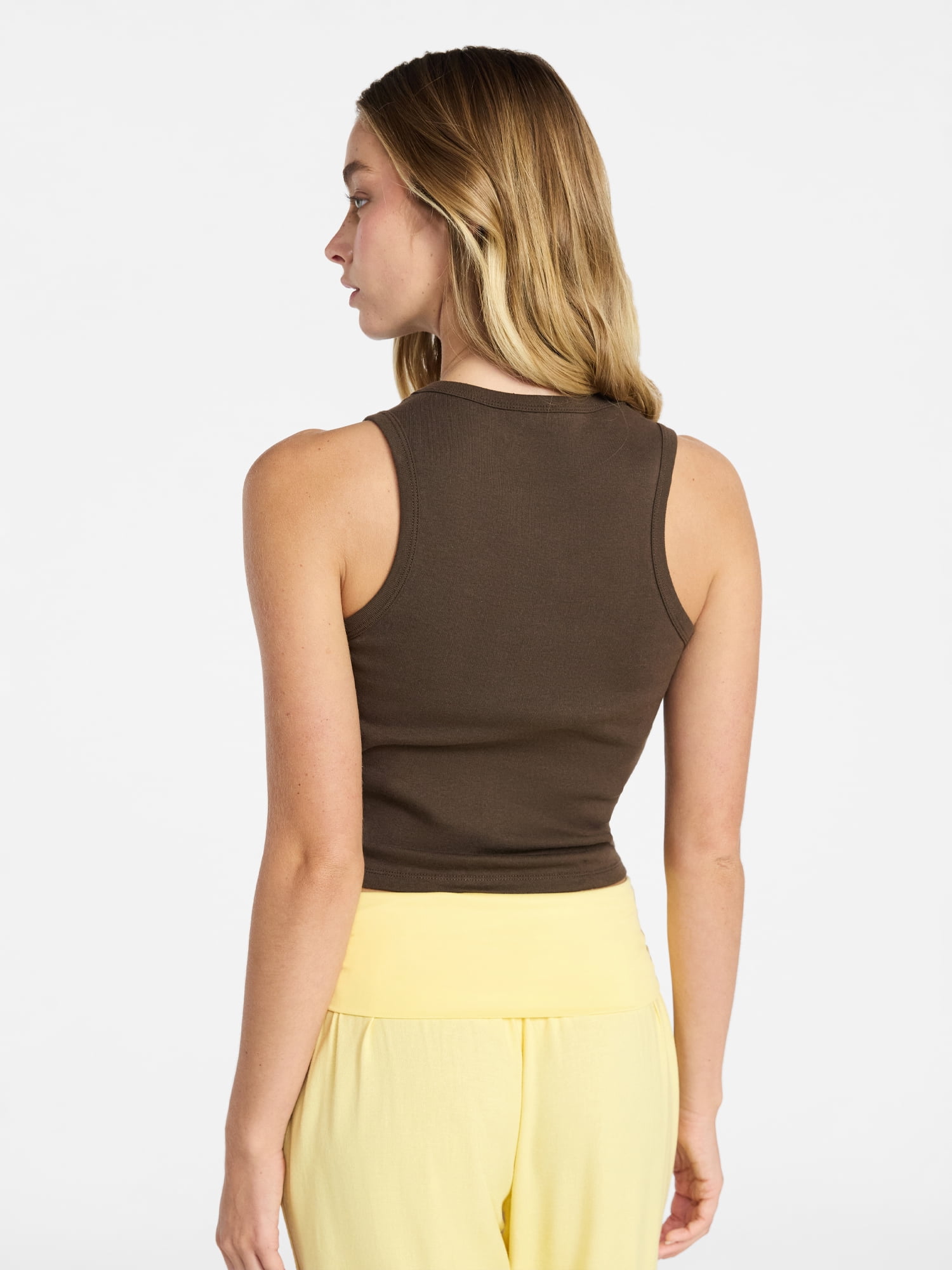 No Boundaries Cotton Ribbed Graphic Tank Top, Women's XXS-XXL